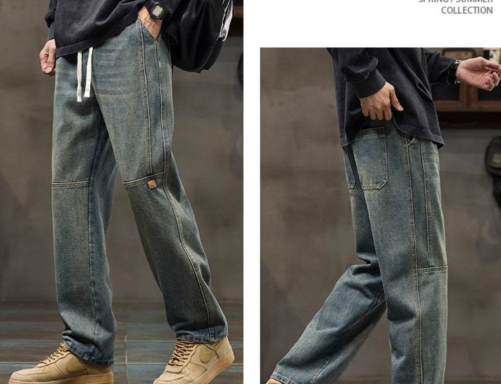 American-style Straight Loose Spring Fashion Brand Boys' Overalls - Velora