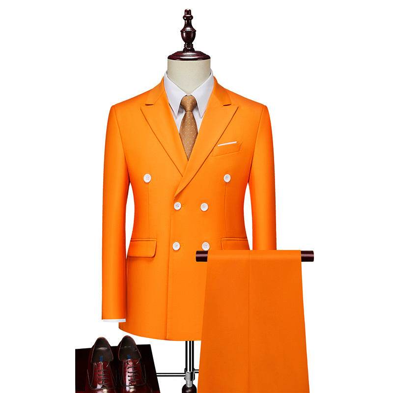 Men's Business Casual Suit Double Breasted Suit Suit - Velora