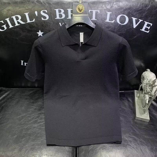 Pure Color Japanese Short Sleeve Men - Velora