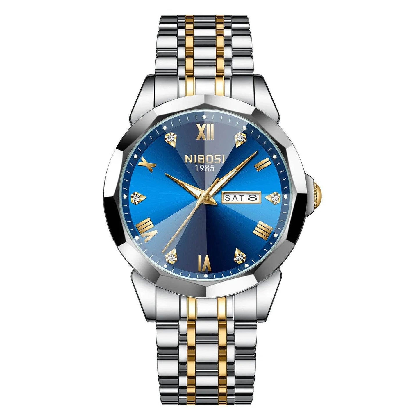Quartz Men's Steel Strap Watch Luminous Waterproof - Velora