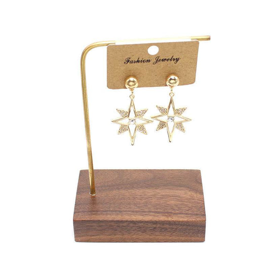 Eight-pointed Star Diamond Earrings Are Fashionable And Elegant - Velora