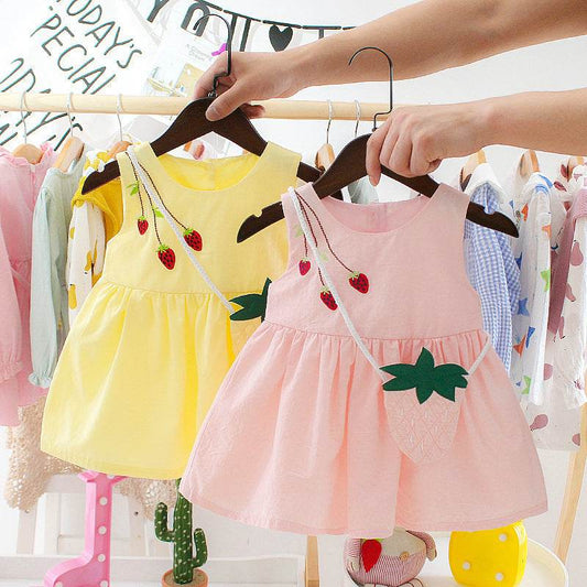 Baby Girl Summer Dress 1-3 Years Old Suspender Baby Skirt Girl Dress - Velora