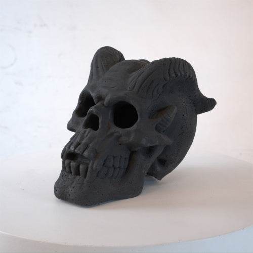 Refractory Materials Fireproof Imitated Human Fire Pit Skulls Gas Log For NG, LP Wood Fireplace, Firepit, Campfire, Halloween Decor, BBQ - Velora