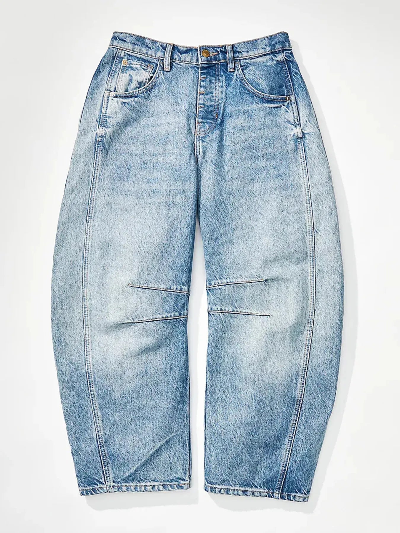Wide Leg Relaxed Fit Jeans - Velora