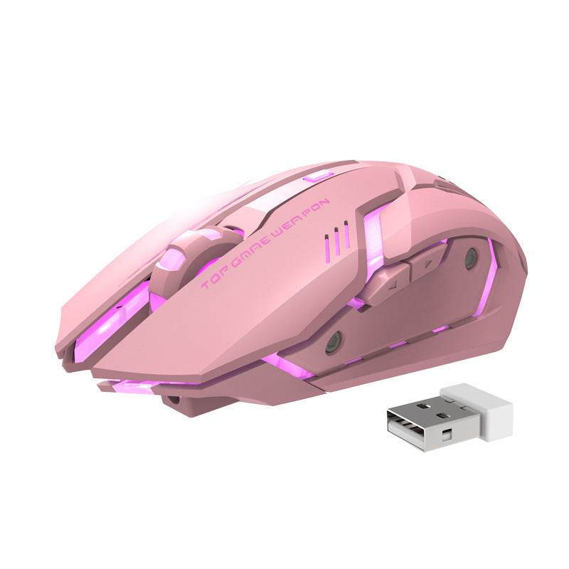 Wireless Charging Silent Gaming Mouse Machinery - Velora