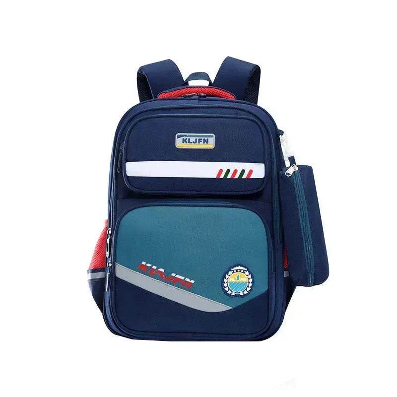 Portable Burden Alleviation Bull Wheel Trolley Schoolbag Bookbag for Boy and Girl - Velora