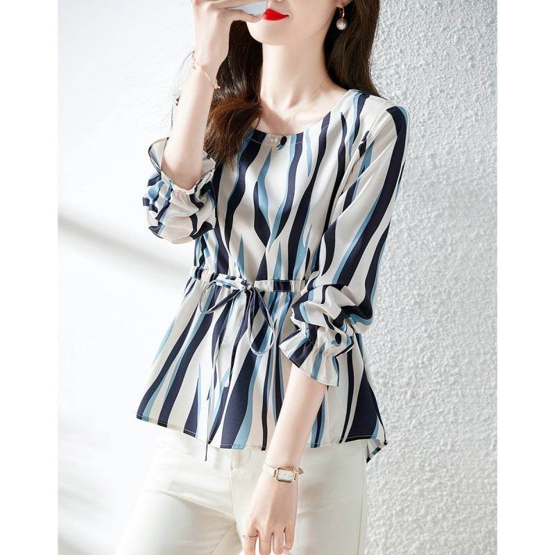 Round Neck Style And Versatile Comfort Shirt - Velora