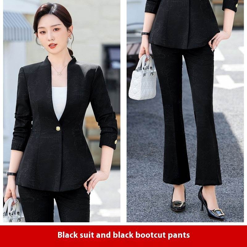 Female Autumn And Winter Long Sleeves Fashionable Suit - Velora