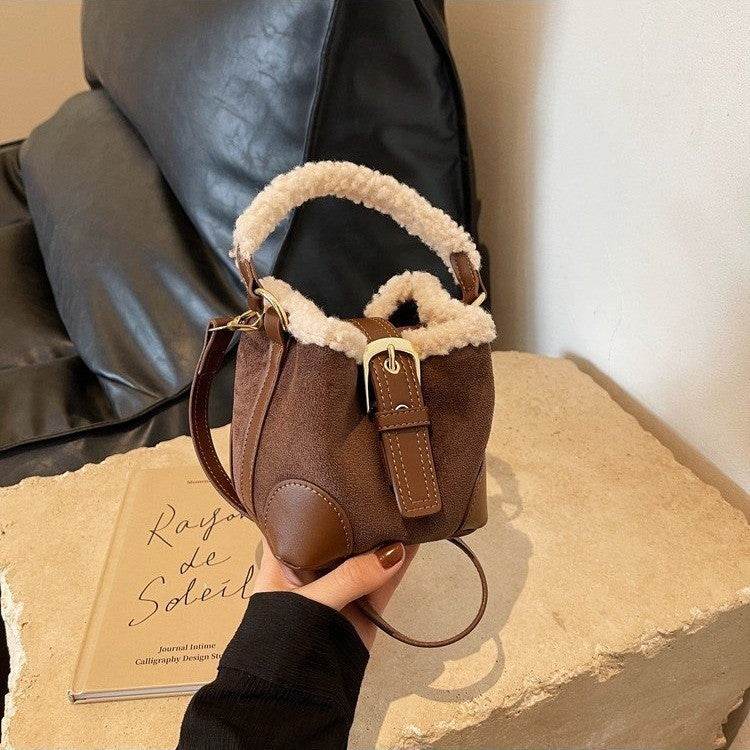 Crossbody Bags Women Shoulder Bag Casual Retro Plush Bag Versatile Plush Designer Bags Purse And Handbags Female Bags - Velora