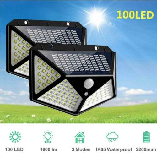 4X Solar Power PIR Motion Sensor Wall Lights LED Outdoor Garden Security Lamp - Velora