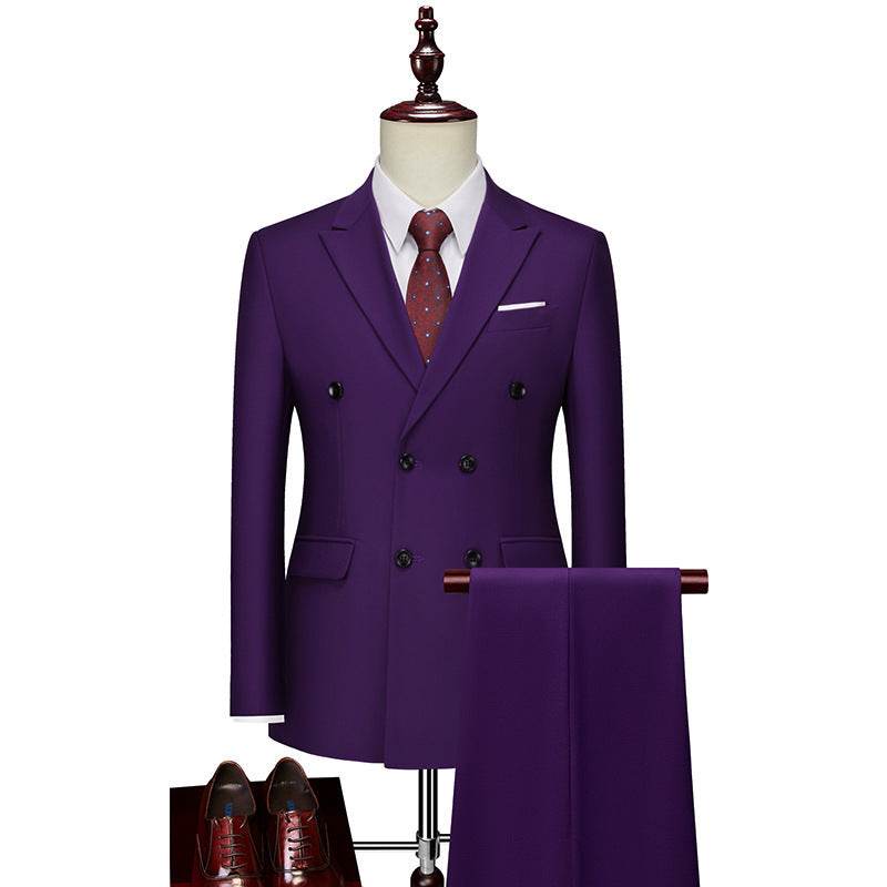 Men's Business Casual Suit Double Breasted Suit Suit - Velora