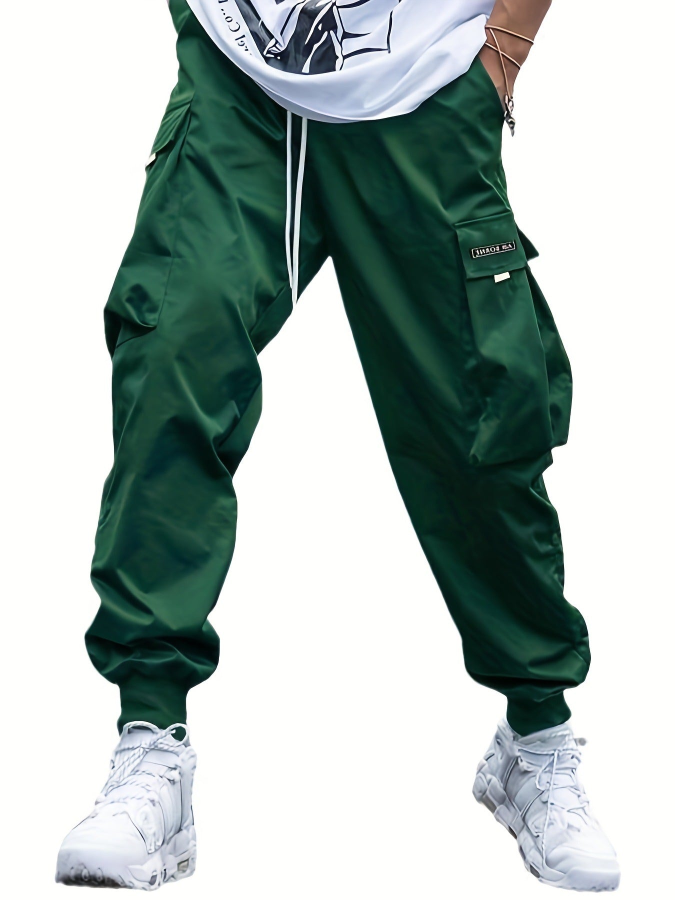 Multi-pocket Cargo Pants Men's Casual Hip-Hop Drawstring Trousers Outdoor Streetwear Sports Pant - Velora