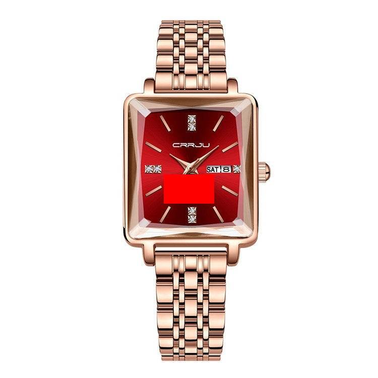 Simple Business Personality Fashion Waterproof Popular New Steel Belt Women's Watch - Velora