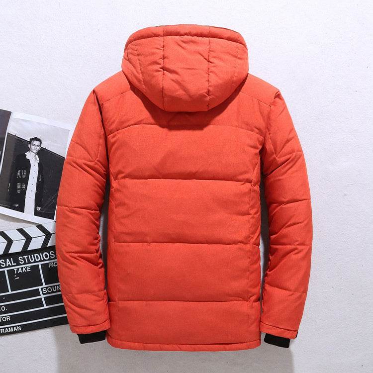Outdoor Windproof Hooded Jacket Leisure Sports Coat With Pockets Warm Mens Clothing - Velora