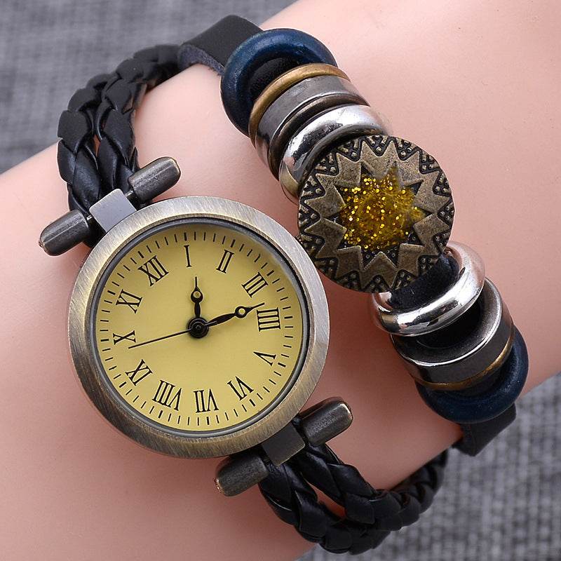 Vintage Craft Bracelet Watch Women's Fashion Twist - Velora