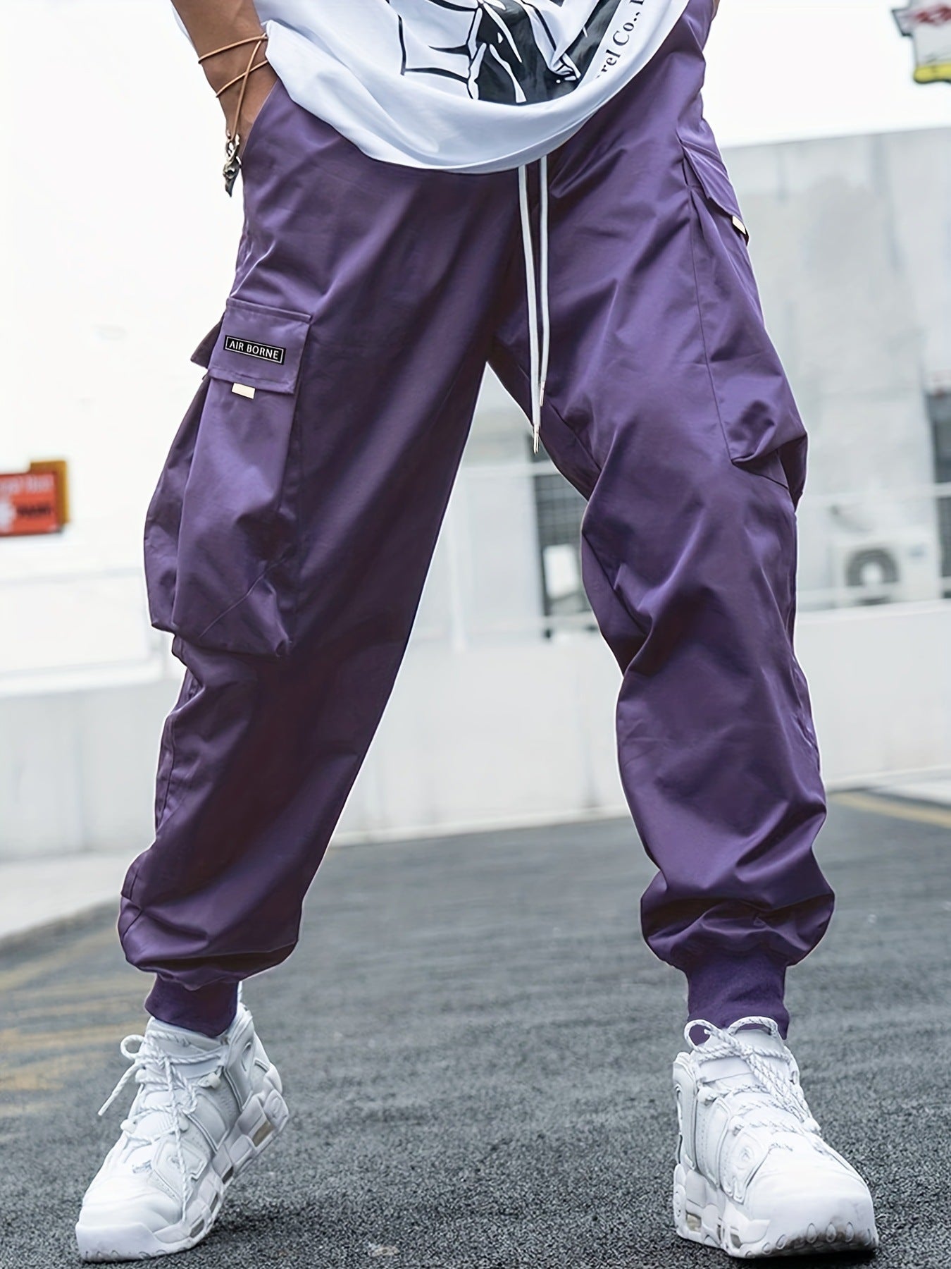 Multi-pocket Cargo Pants Men's Casual Hip-Hop Drawstring Trousers Outdoor Streetwear Sports Pant - Velora