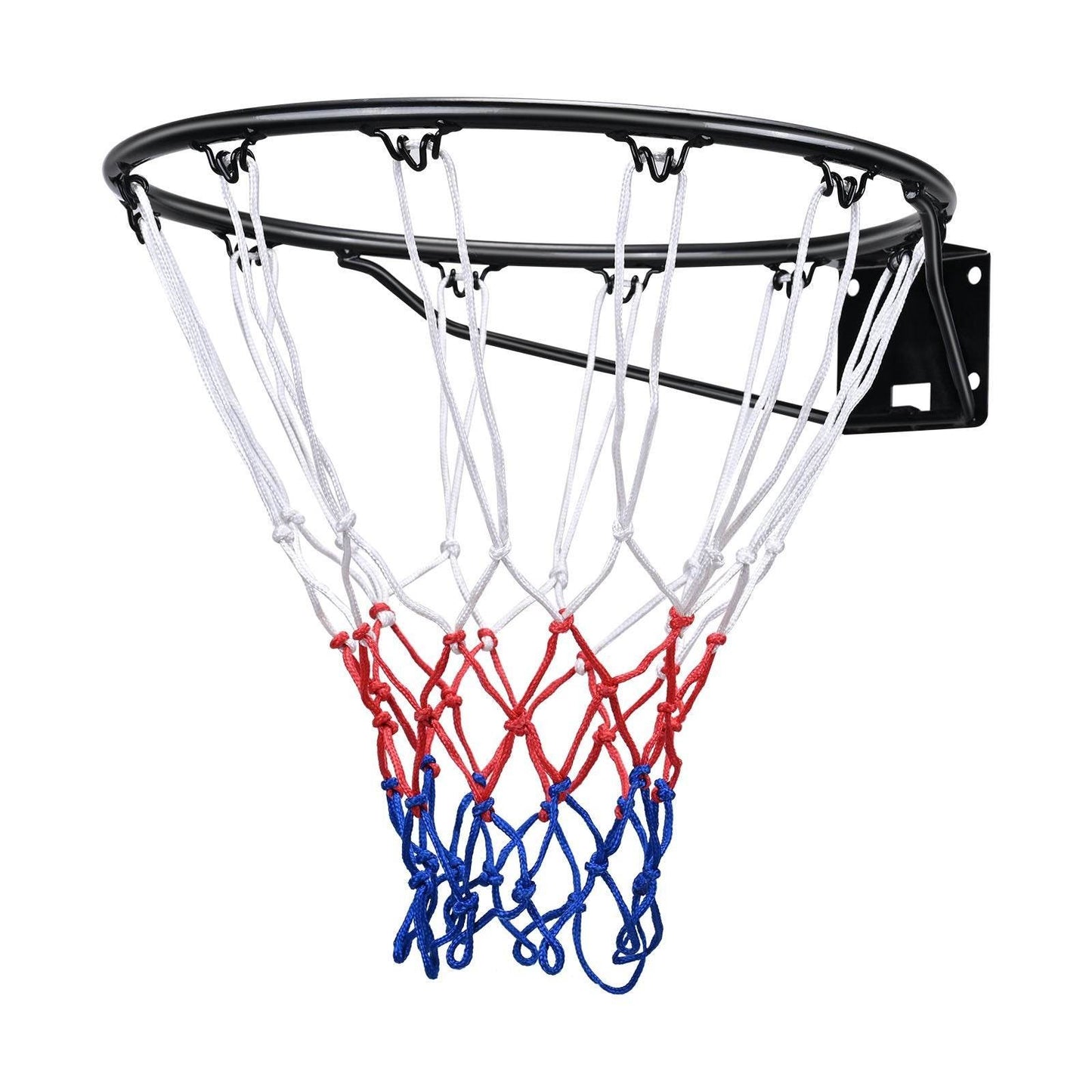Wall Mounted Basketball Hoop – Heavy Duty Q235 Flex Rim with Net