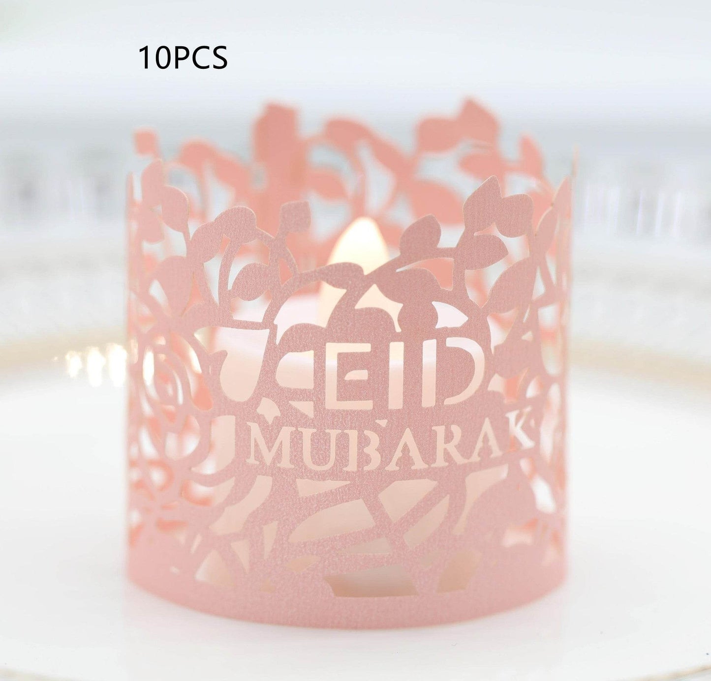 MOQ200 Ramadan Electronic Candle Lampshade Laser Cutout - Velora