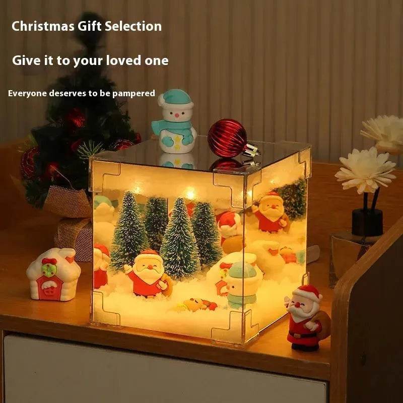 Christmas Cube Night Light Lamp Desktop Decoration Christmas gifts - Velora