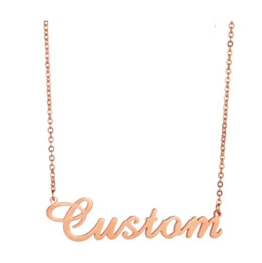 Stainless Steel Customized Various Sign Name Necklace Custom Butterfly Heart Nameplate For Women Girls Christmas Gift - Velora