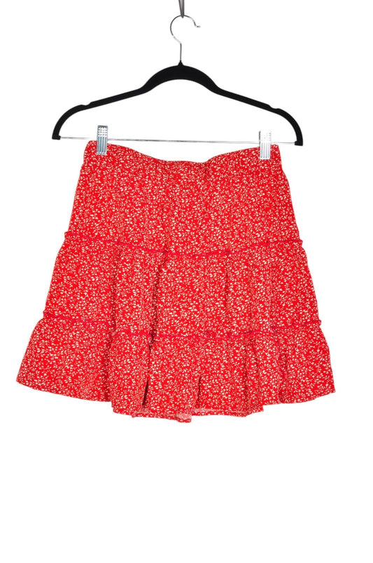 SHEIN Women Casual Skirts Regular fit in Red - M - Velora