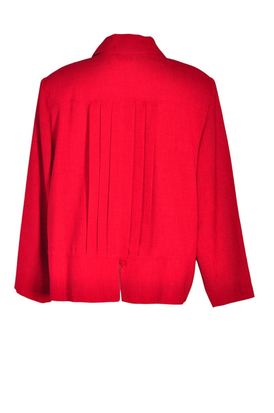 LORI MICHAELS Women Button Down Tops Regular fit in Red - XL - Velora