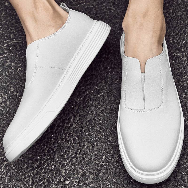 Men's Plus Size Lazy White Shoes - Velora