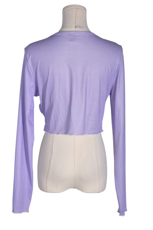 SHEIN Women Crop Tops Regular fit in Purple - L - Velora