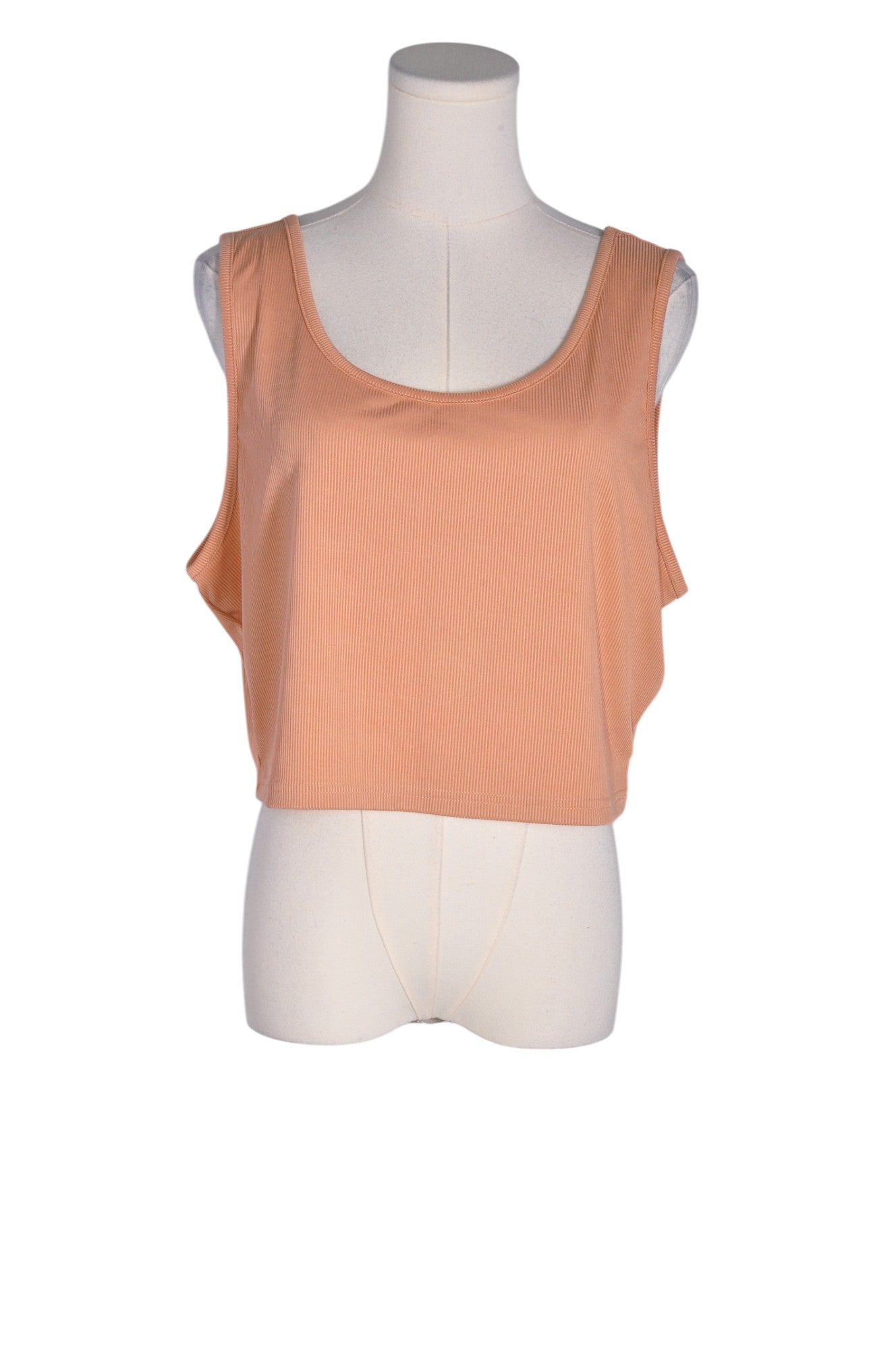 SHEIN Women Crop Tops Regular fit in Beige - 3XL - Velora