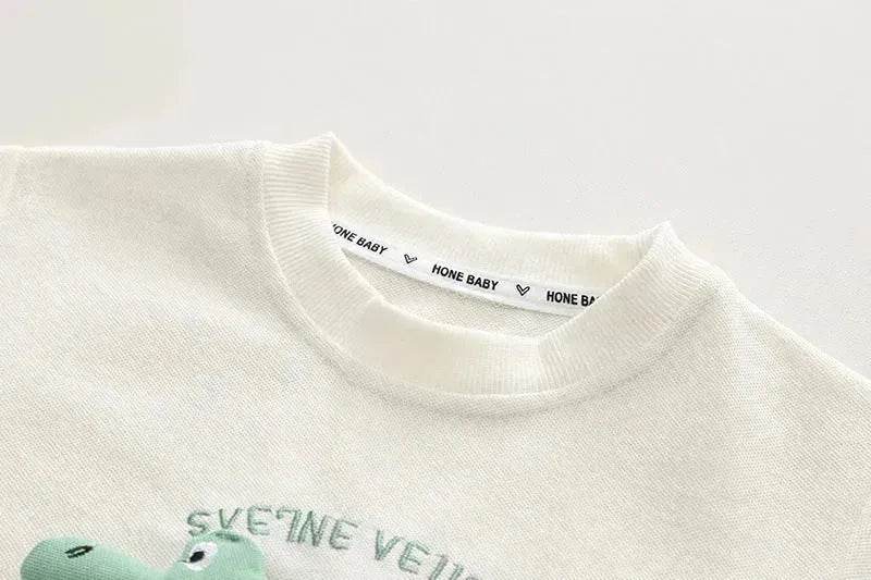 Baby Boy Three-dimensional Printing Fashionable Two piece Short sleeve polo shirt and Short - Velora