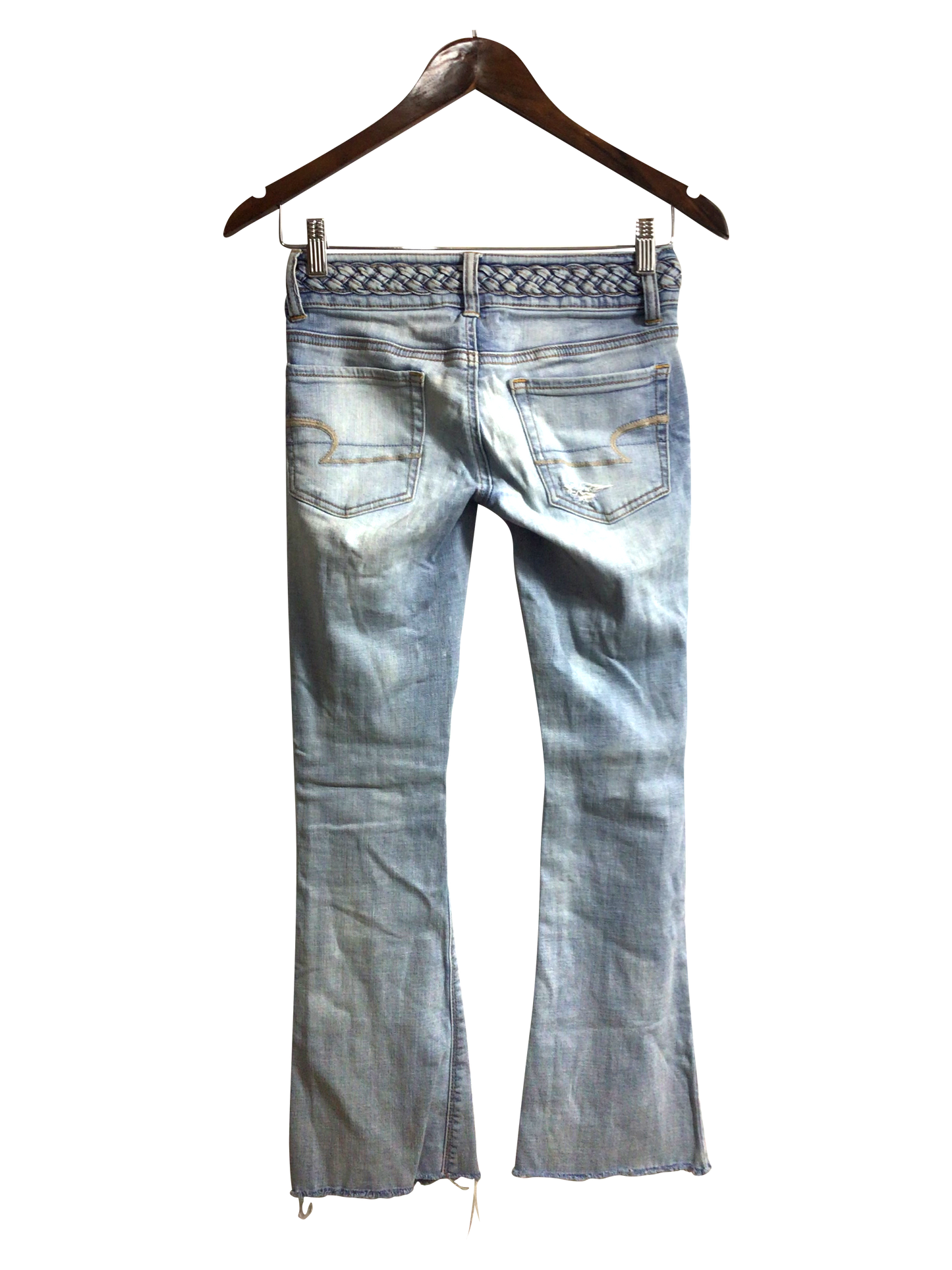 AMERICAN EAGLE Women Straight-Legged Jeans Regular fit in Blue - 0 - Velora