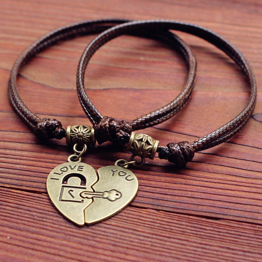 Couple bracelets girlfriends bracelets simple couple accessories - Velora