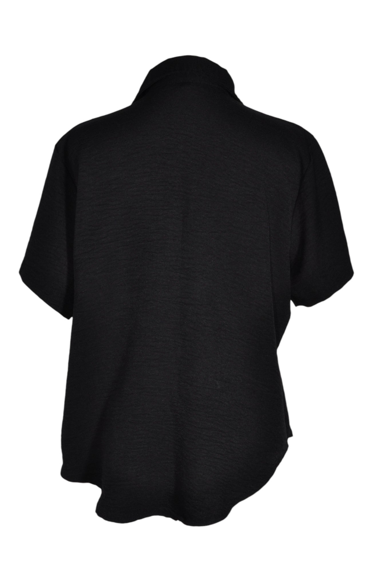 UNBRANDED Women Button Down Tops Regular fit in Black - M - Velora