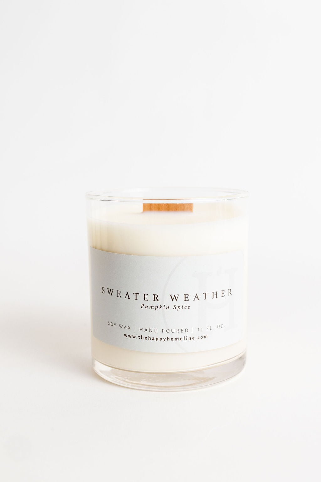 11 oz Sweater Weather Wood Wick Candle - Velora Luxury Fashion
