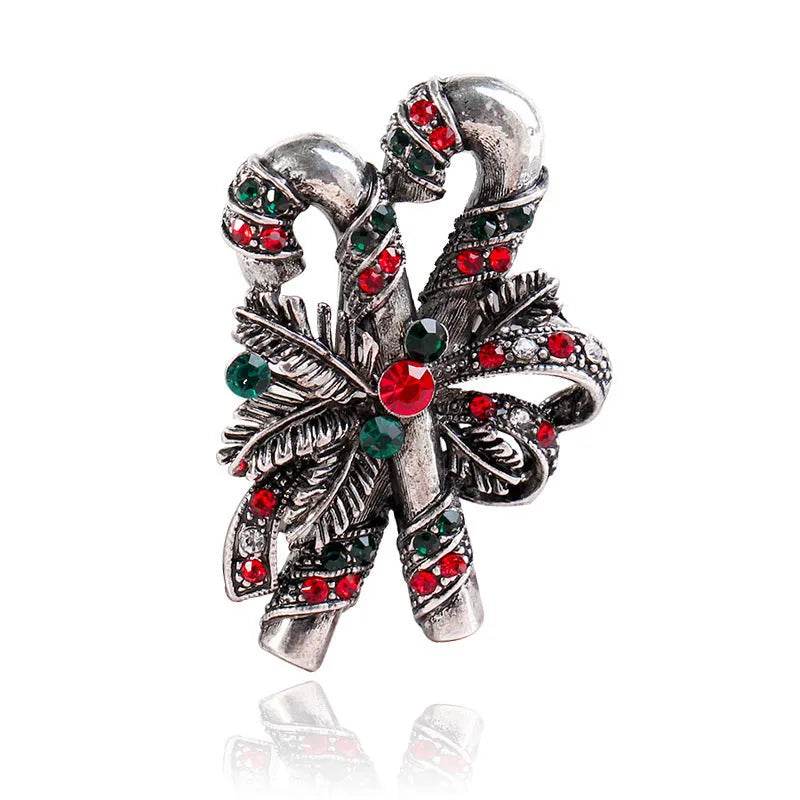 Christmas suit pin brooch - Velora