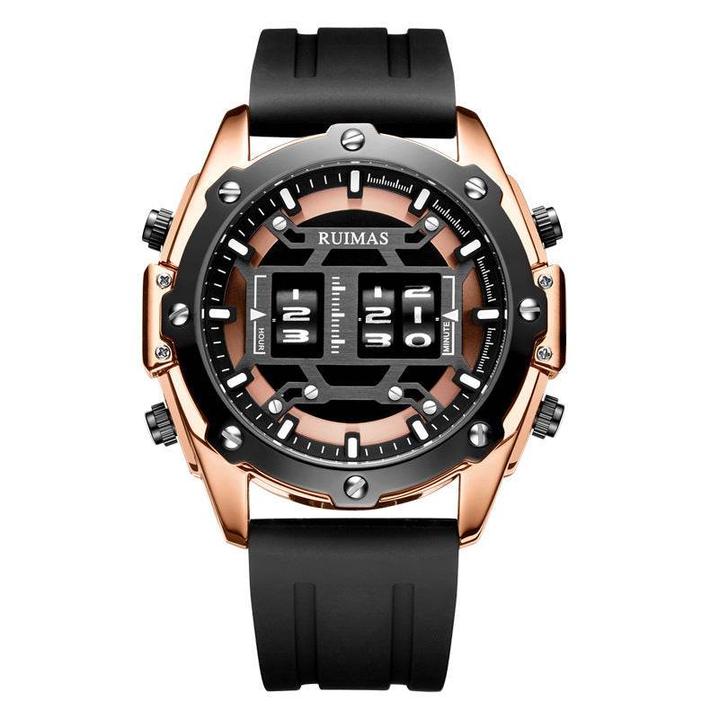 Sport leather men's quartz watch - Velora