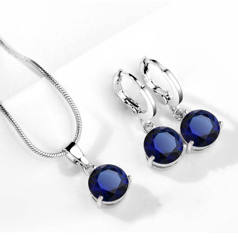 Water Drop Necklace Earring Set - Velora