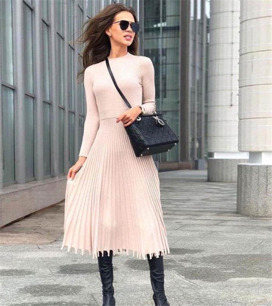 Solid elegant dress - Velora