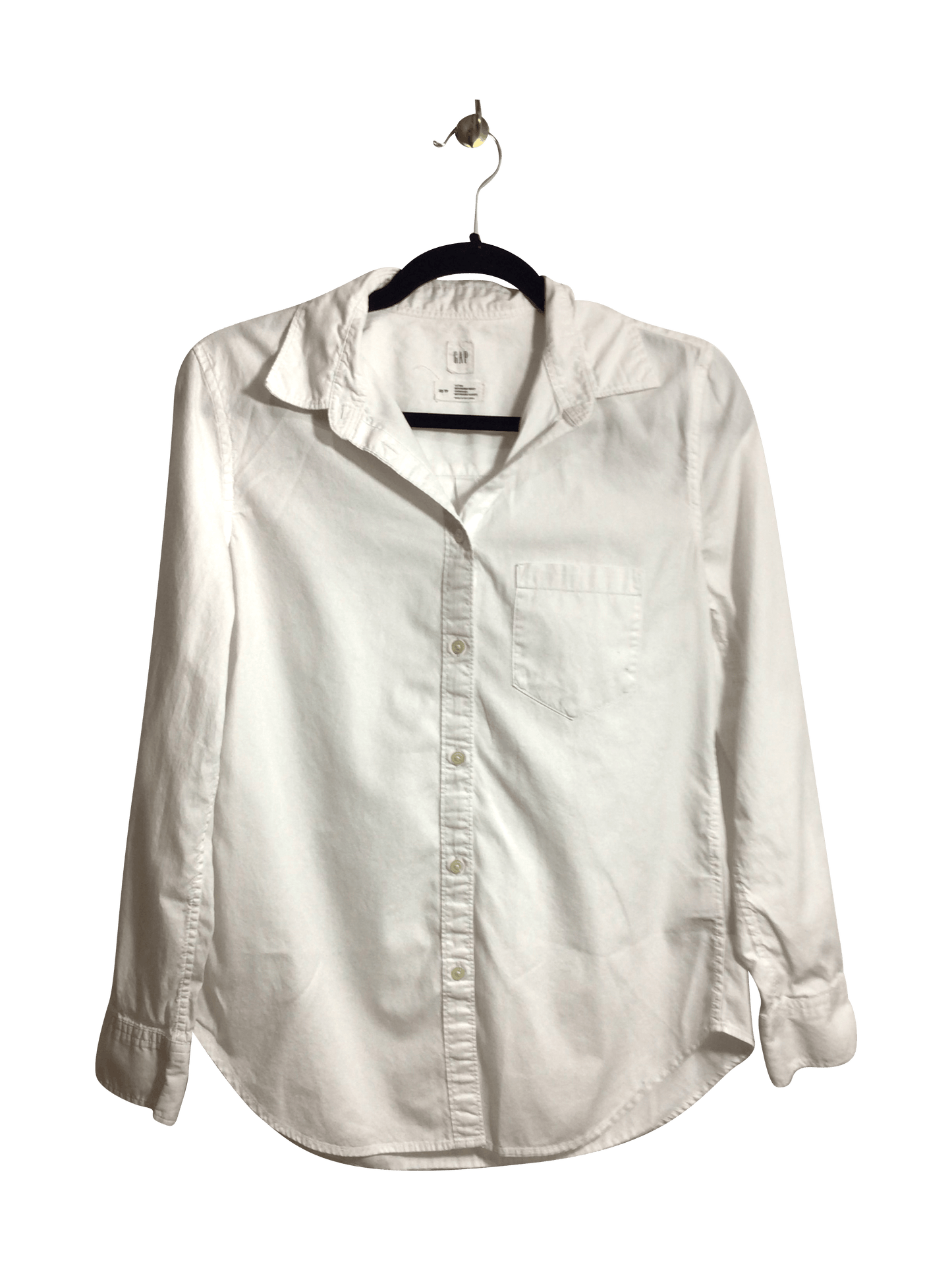 GAP Women Button Down Tops Regular fit in White - XS - Velora