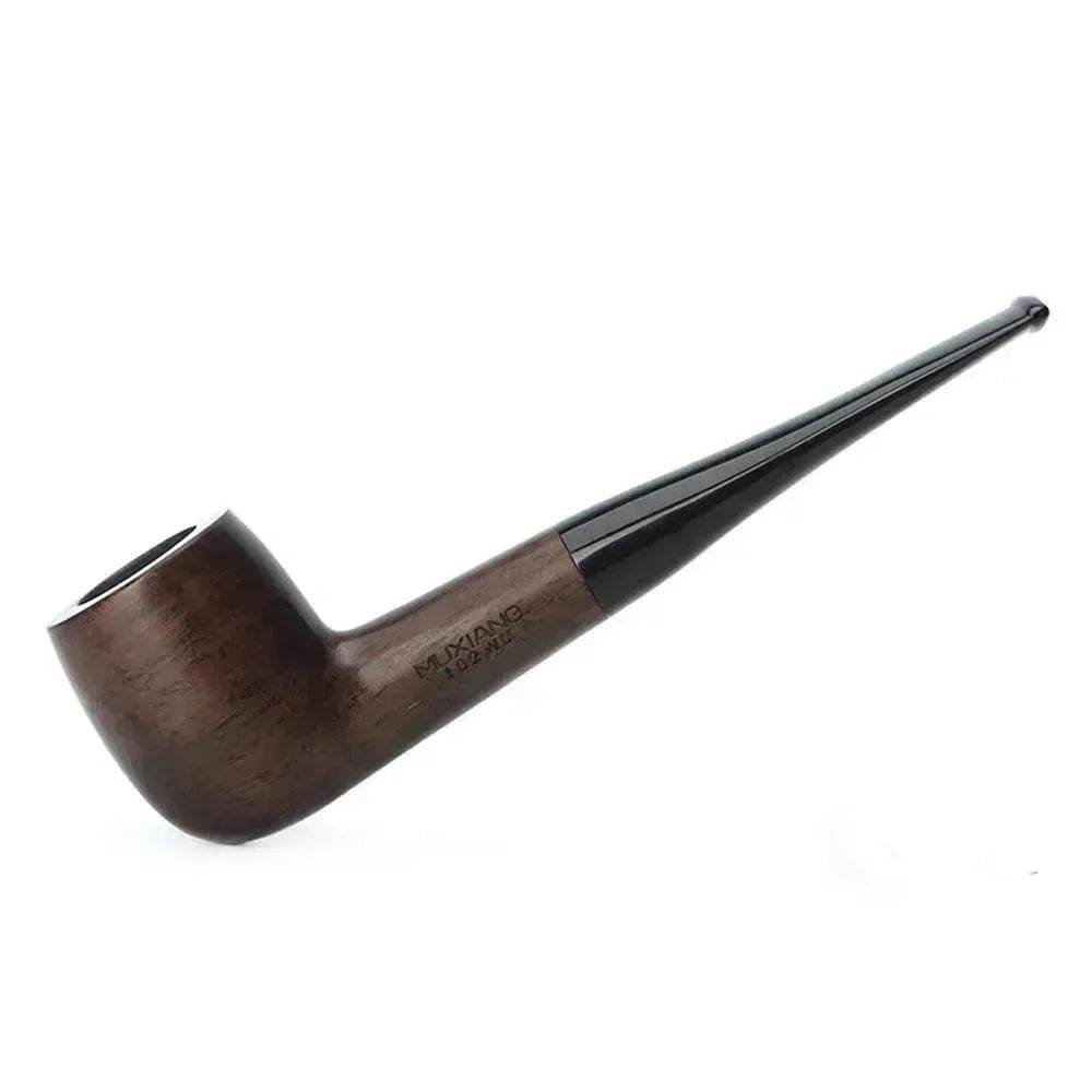Wooden Pipe flue filter smoking set - ebony pipe - Velora