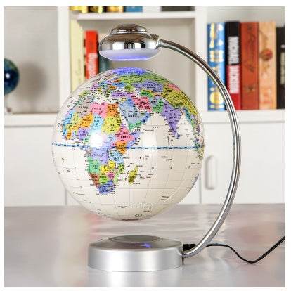 8 inch globe magnetic suspension office decoration company gift novelty creative birthday gift - Velora