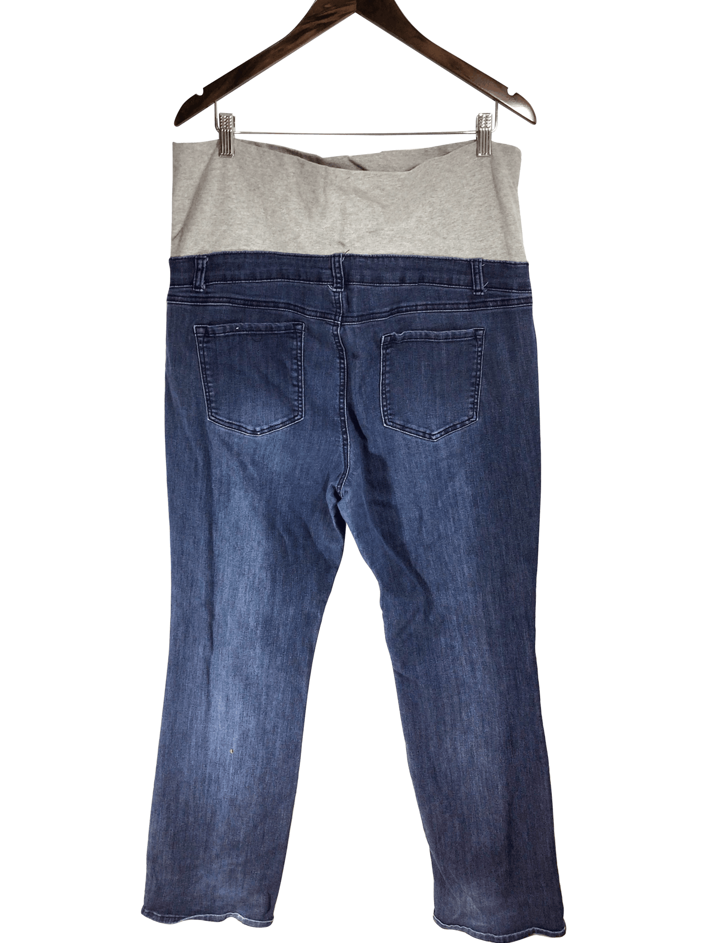 THYME MATERNITY Women Straight-Legged Jeans Regular fit in Blue - XXL - Velora