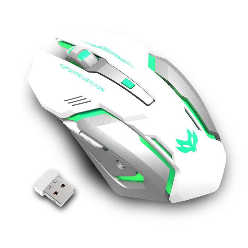 Wireless Charging Silent Gaming Mouse Machinery - Velora