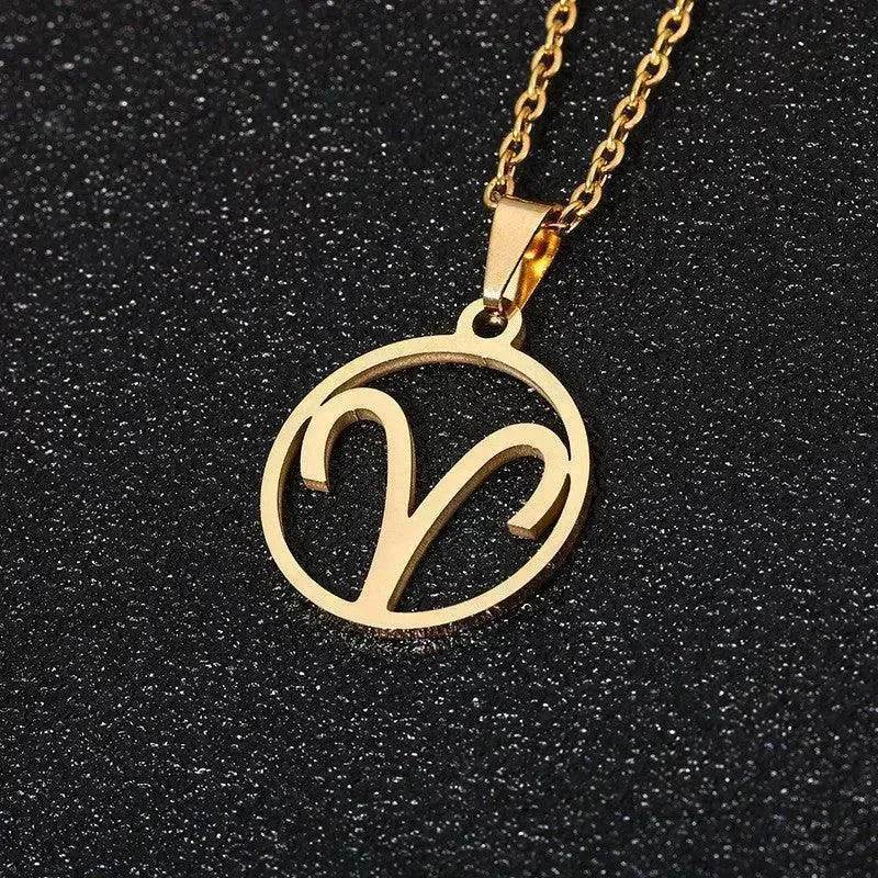 12 Constellation Necklace Accessories Stainless Steel Necklace - Velora