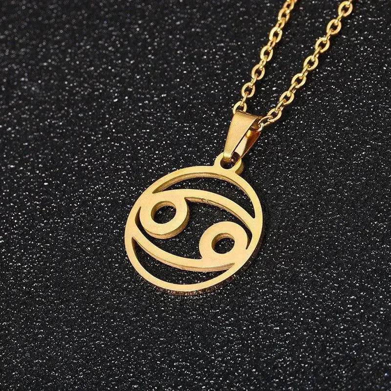 12 Constellation Necklace Accessories Stainless Steel Necklace - Velora