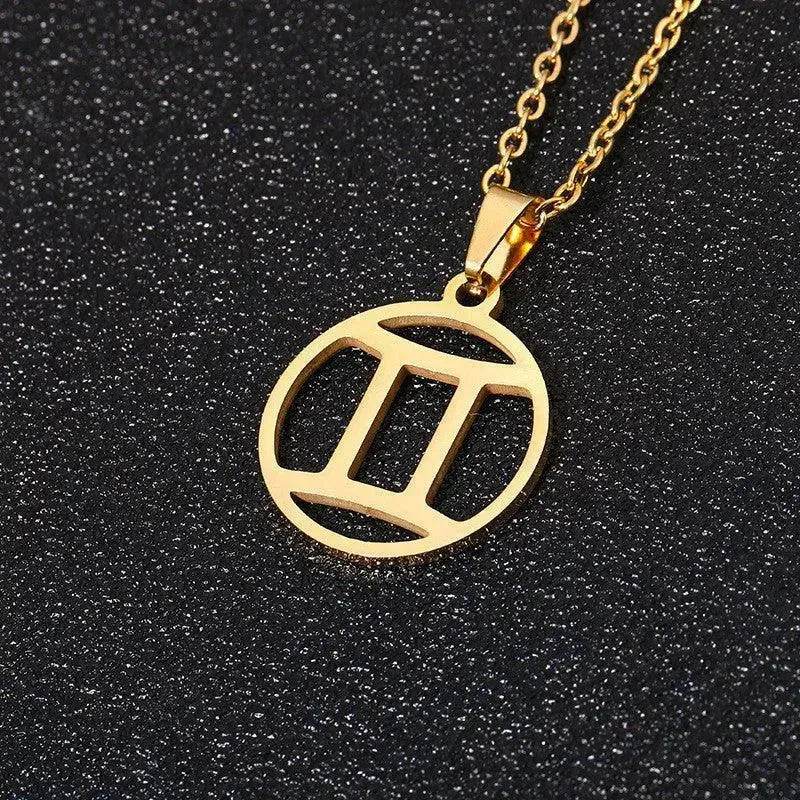 12 Constellation Necklace Accessories Stainless Steel Necklace - Velora