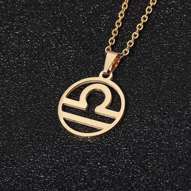 12 Constellation Necklace Accessories Stainless Steel Necklace - Velora