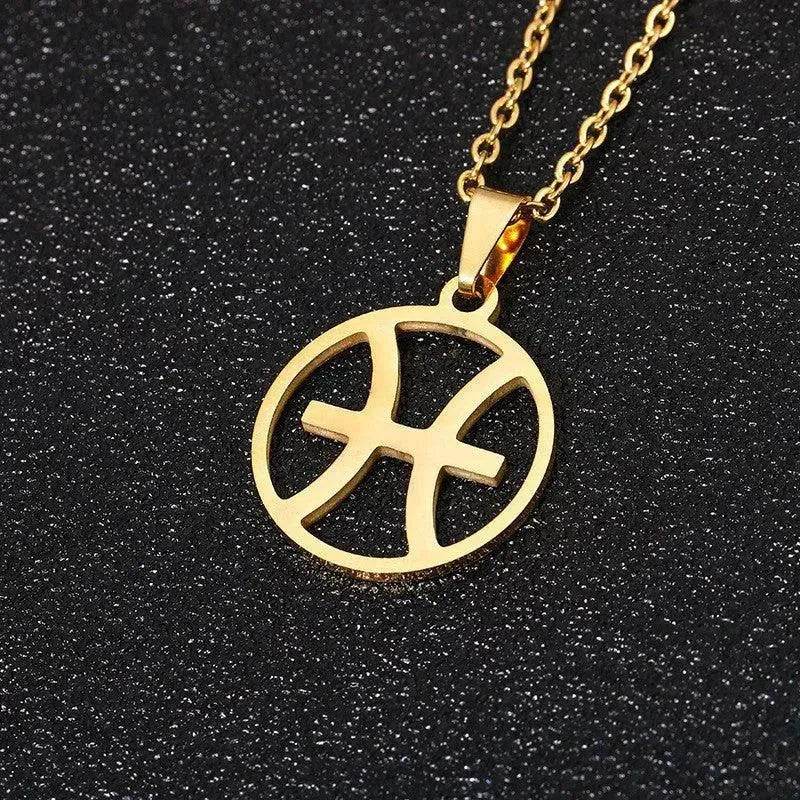 12 Constellation Necklace Accessories Stainless Steel Necklace - Velora
