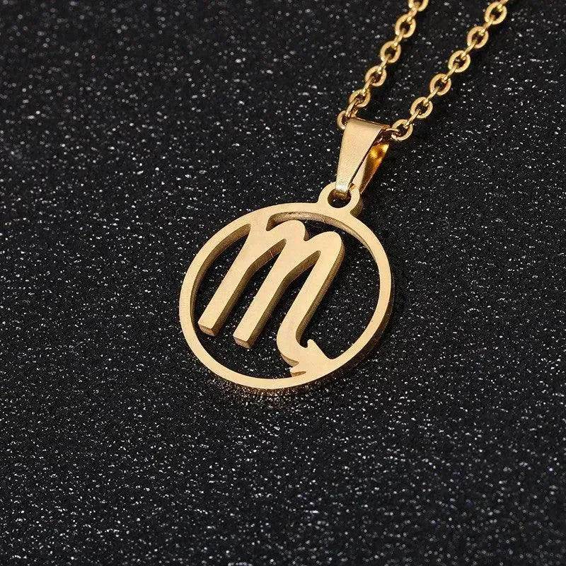 12 Constellation Necklace Accessories Stainless Steel Necklace - Velora