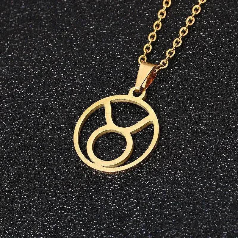 12 Constellation Necklace Accessories Stainless Steel Necklace - Velora